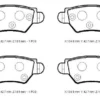 OPEL ZAFIRA- 99/04; ARKA FREN BALATASI 1,6/1,8/2,0 (DİSK) (104,9X42,7X16,5) (FMK) 9195685