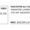 RADYATÖR HORTUMU ALT 15851 MASTER 2.8 DTI S9W 7700302225