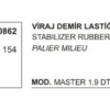 VİRAJ DEMİR LASTİĞİ 10862 MASTER 7700309154