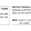 MOTOR TAKOZU ARKA 10486 CLIO-II MEGANE-I SCENIC-I KANGO 8200148388 8200100116